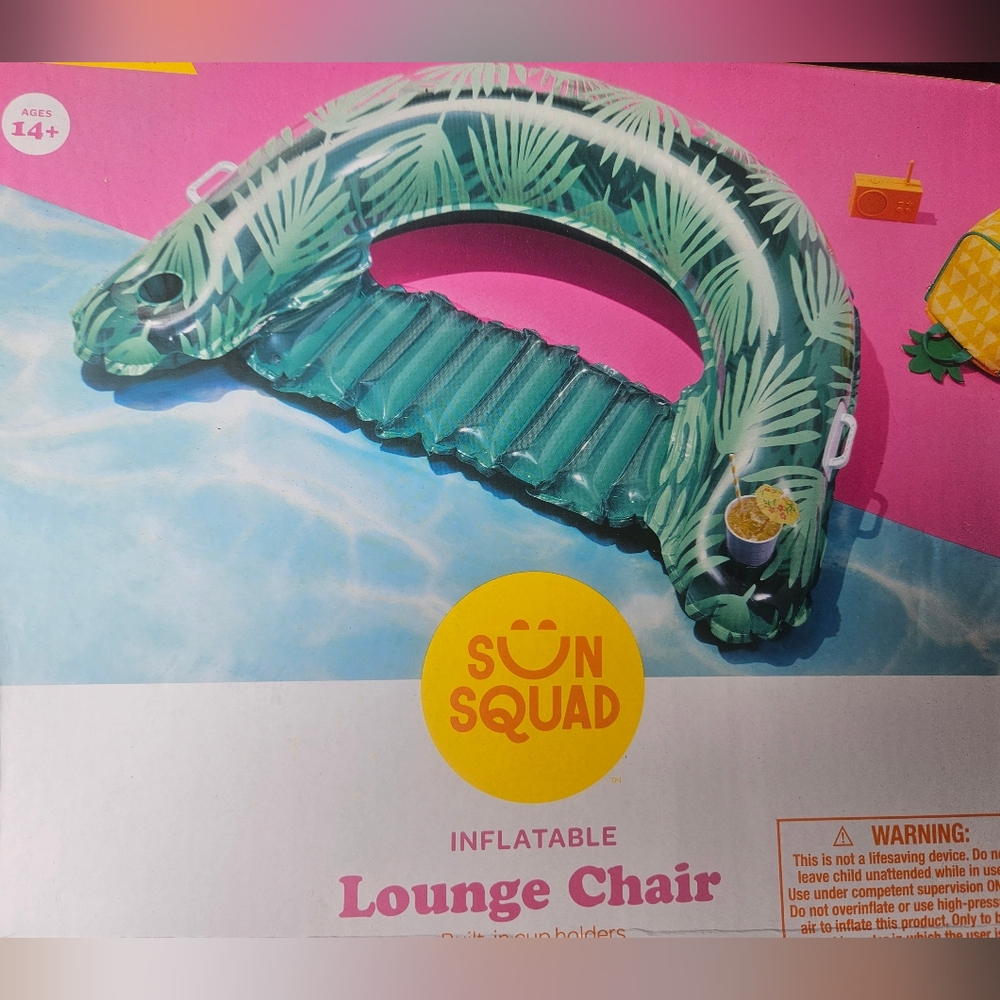 Target Sun Squad Blue & Green Inflatable Lounge Chair